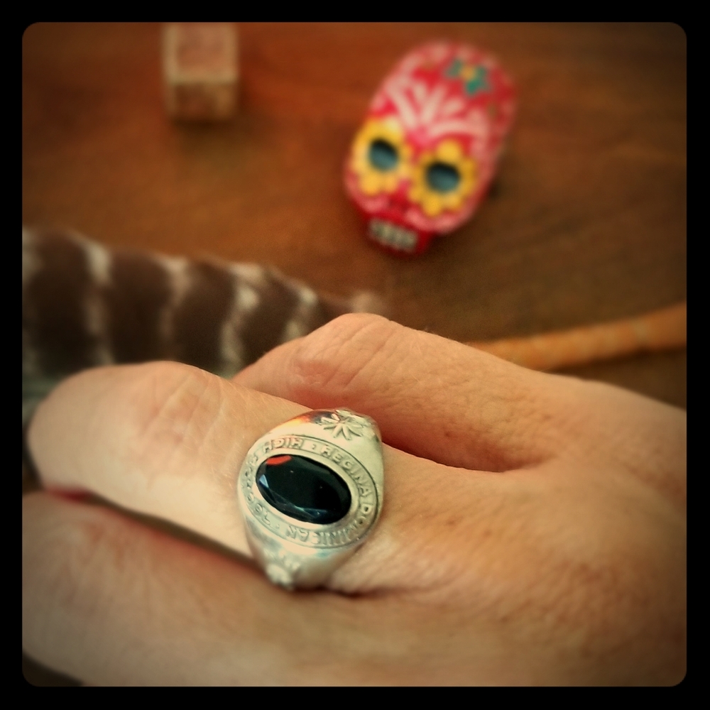 Black Onyx Silver ring
